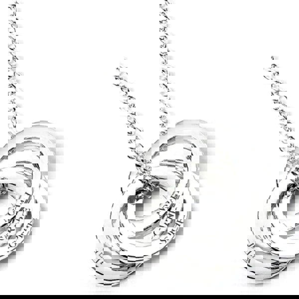 Mother's Day Sterling Silver Personalised Ring Necklace - MYLEE London