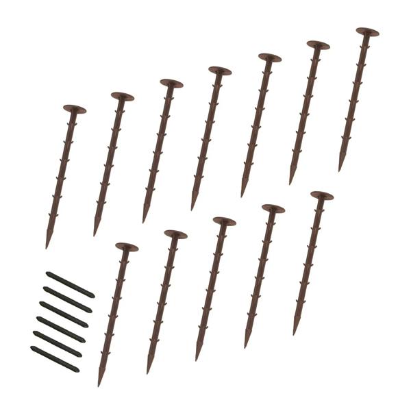 Flexible Lawn Edging 7.2m With Mallet - Brown