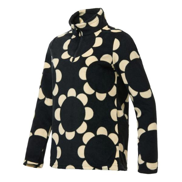 Regatta Womens/Ladies Orla Kiely Daisy Hoop Half Zip Fleece Top - Black - 