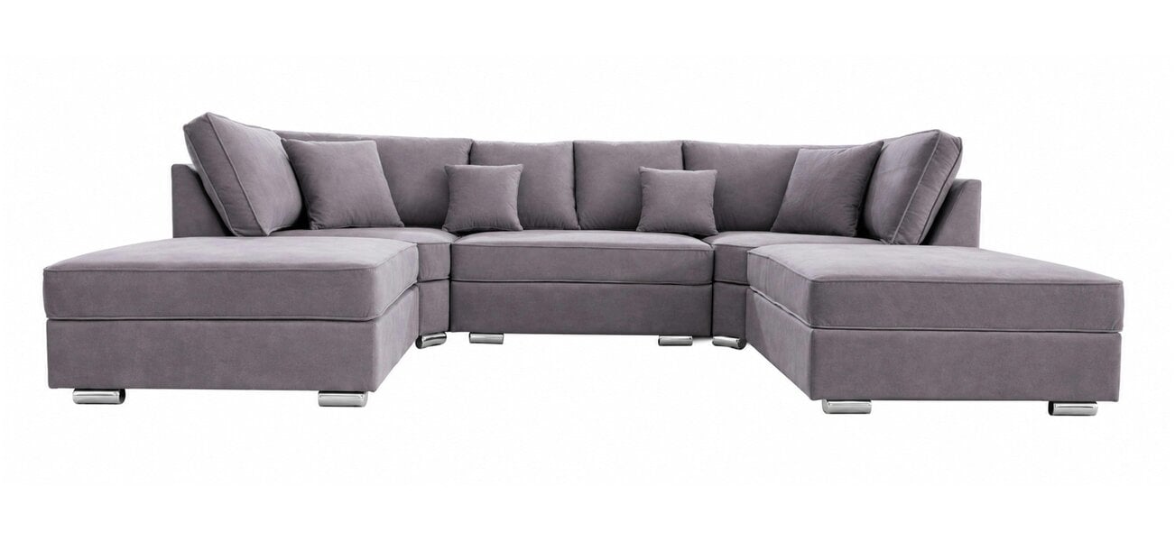 Outdoor Living The Chelsea U-Shaped Modular Corner Sofa with Deep Seat
