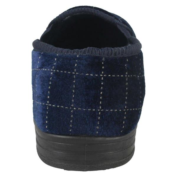 Spot On Mens Spot On Check Casual Slippers