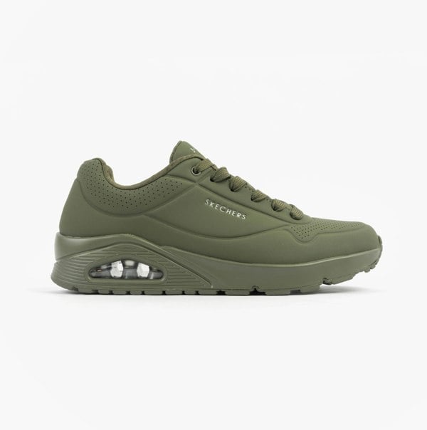Skechers UNO - STAND ON AIR Mens Trainers Dark Green