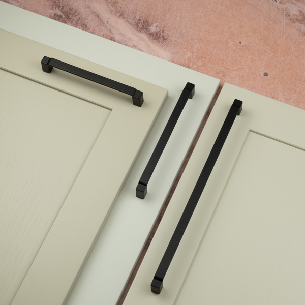 Handle & Home Matt Black Square D Handles