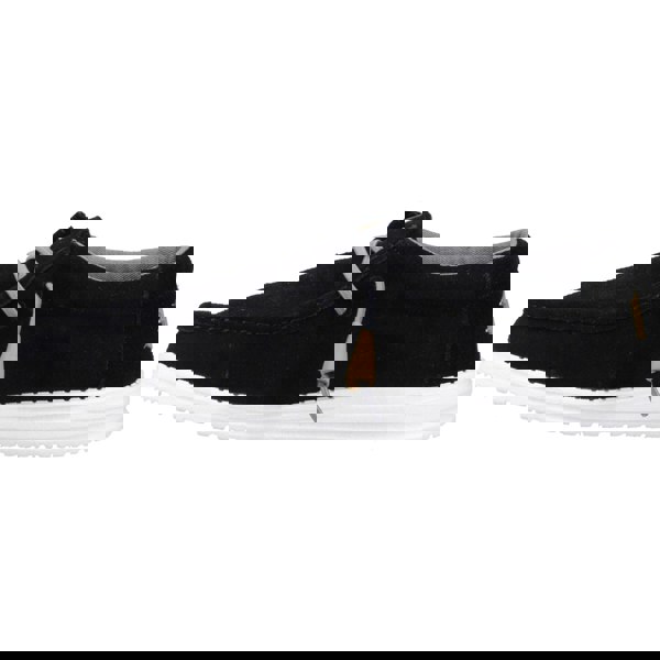 HEYDUDE Wally Craft Suede Shoe Unisex - Black