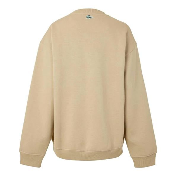 Lacoste Womens/Ladies Crew Neck Regular Long-Sleeved Sweatshirt - Beige - 