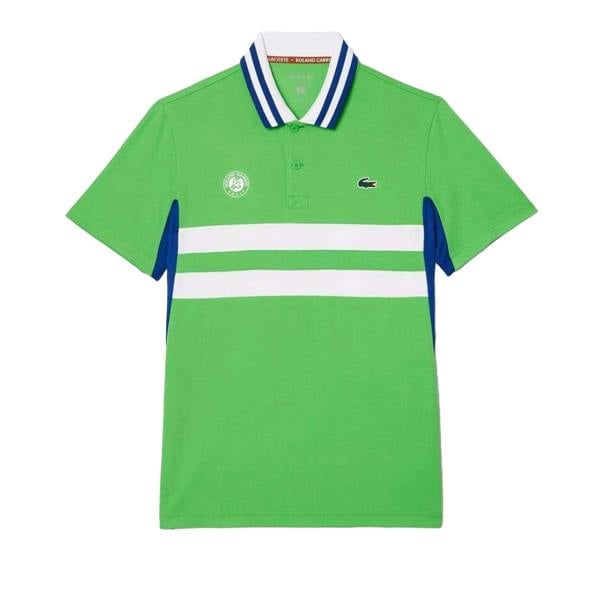 Lacoste Mens Roland Garro Edition Polo Shirt - Green - 