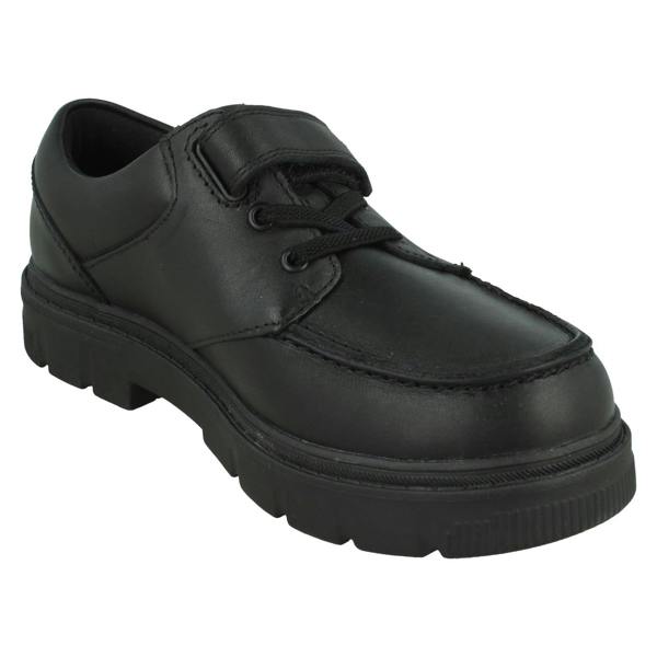 Clarks Boys Clarks Elasticaed Lace School Shoes Lorcam Edge K
