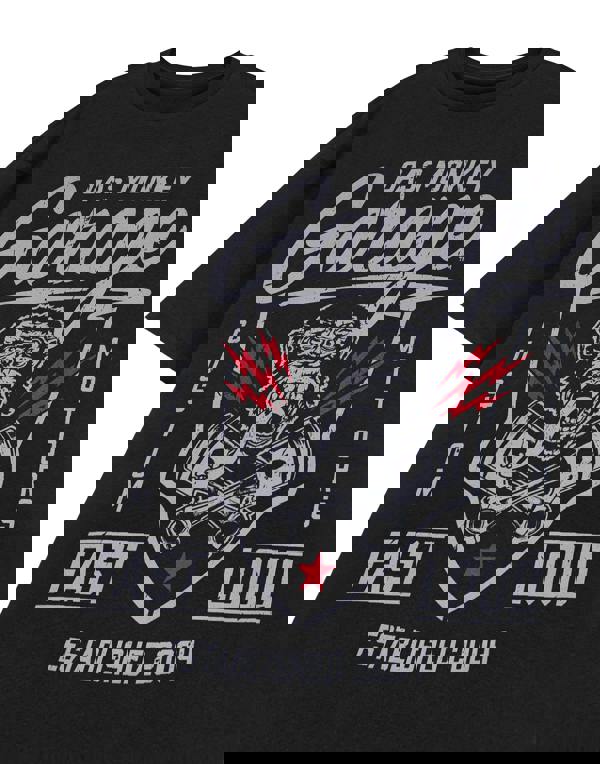 Gas Monkey Garage Mens Black Fast & Loud Short Sleeved T-Shirt