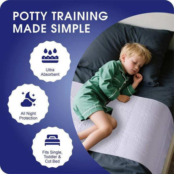 Vitality Care Incontinence Washable Bed Pads Reusable Tumbler dry Bed Size With Tucks & Tuck Tool