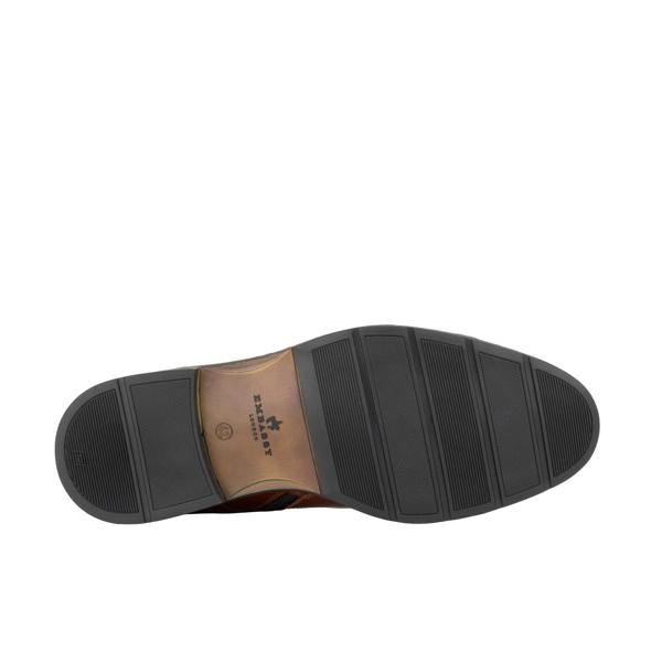 Embassy London Charles - Light Tan & Cream - Men's Toe-Cap Dressy Leather & Suede Boot with Brogue Details