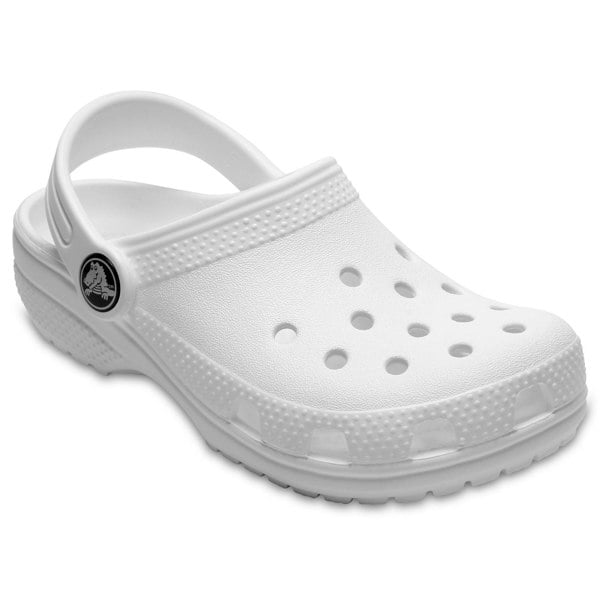 Crocs Kids' Classic Clog Thermoplastic White Loafers
