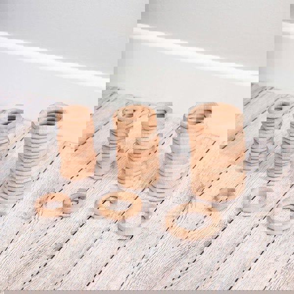 tickit Natural Wooden Rings