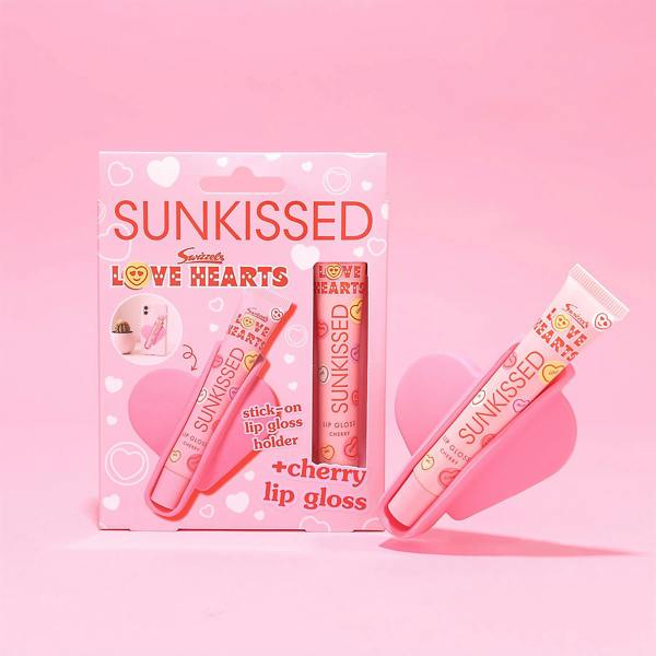 Sunkissed x Love Hearts Lip Gloss and Holder