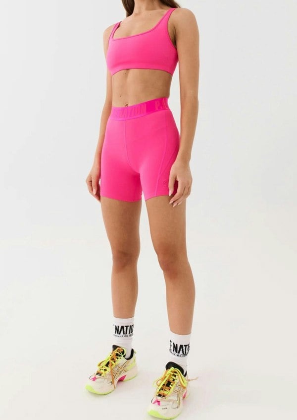 P.E Nation PE Nation Womens Intuitive Bike Short in Pink