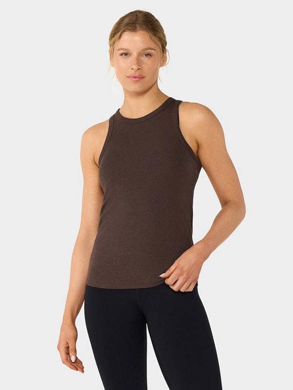 Tavi Perfect Fit Rib Tank Top - Espresso