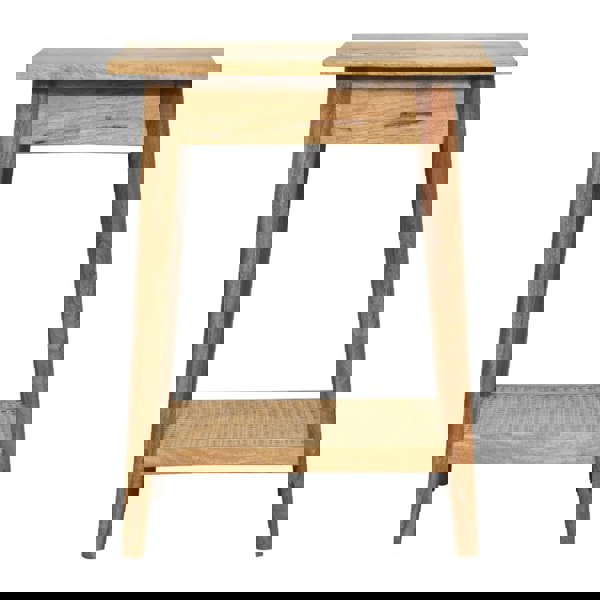 Artisan Furniture Woven Solid Wood End Table
