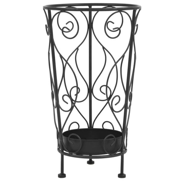 Berkfield Umbrella Stand Vintage Style Metal 26x46 cm Black