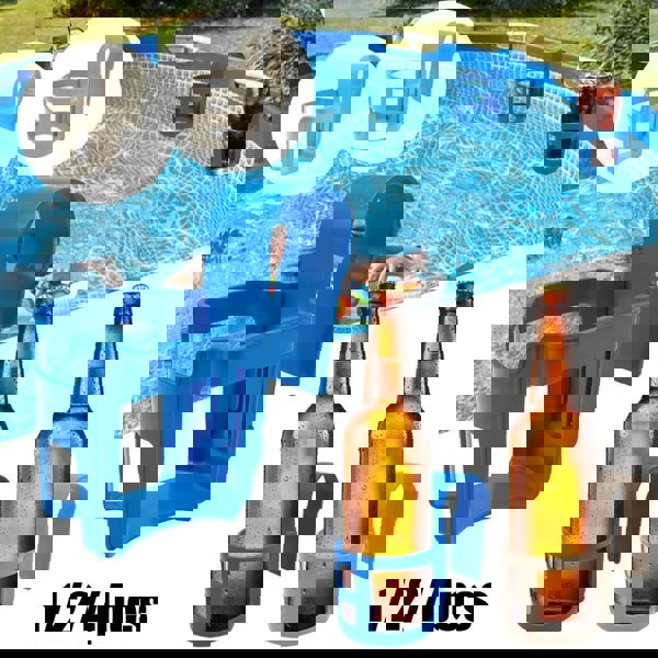 Swimming Pool Water Cup Holder - Set of 1/4 Drink Storage Shelves for Above-Ground Pools