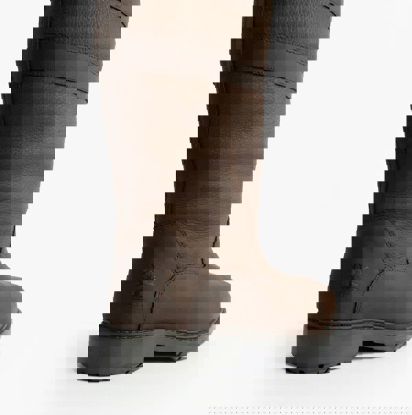 Woodland HAILEY Womens Leather Gusset Country Boots Dark Brown