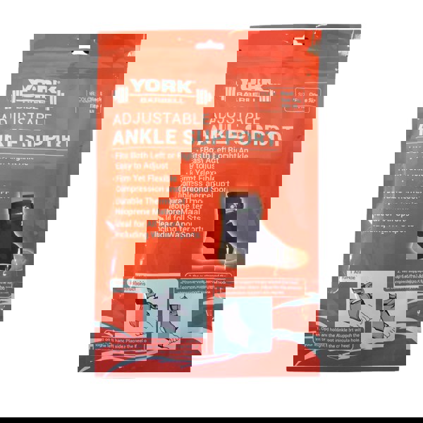 Front Packaging on York Barbell Adjustable Ankle Support