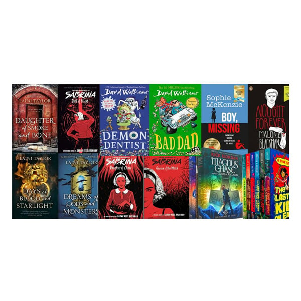 Age 11-16 Book Bundle - Young Teen/Adult Fiction Books Thriller, Fantasy, Adventure