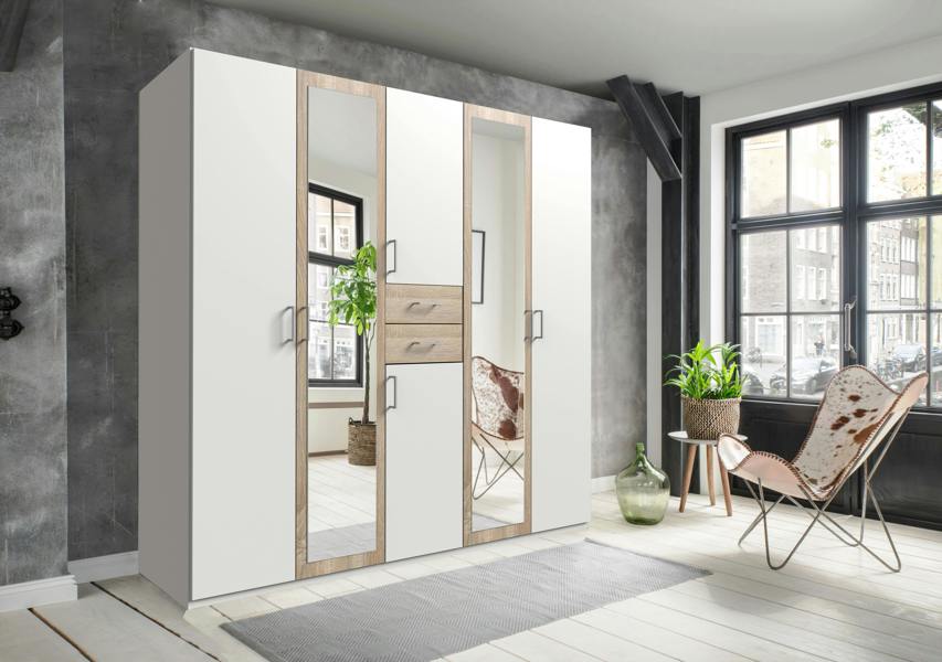 Diver  Oak 5 Door Wardrobe