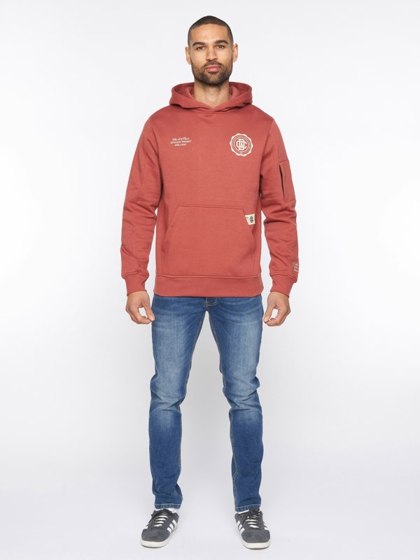 Duck and Cover Keyaan Hoodie - Red