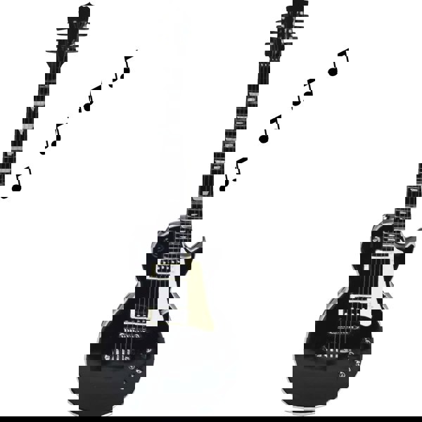 Maison des Cadeaux Black Les Paul Guitar-Style Portable Speaker