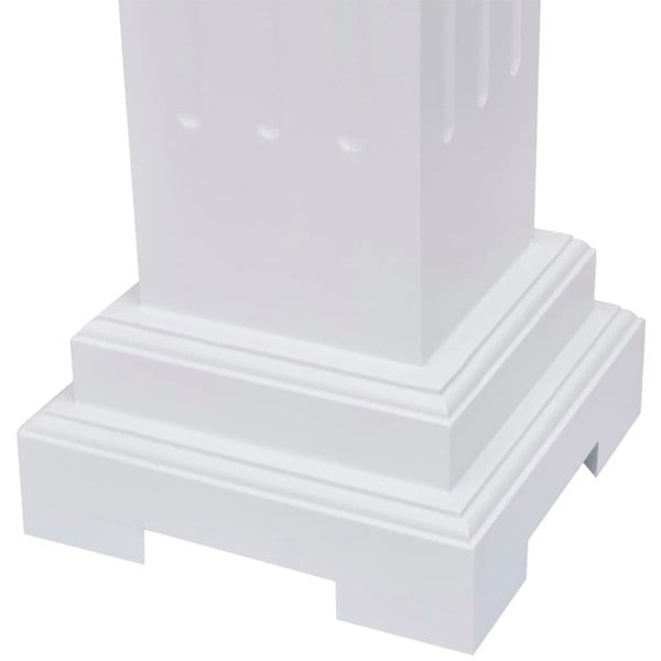 Berkfield Classic Square Pillar Plant Stand MDF