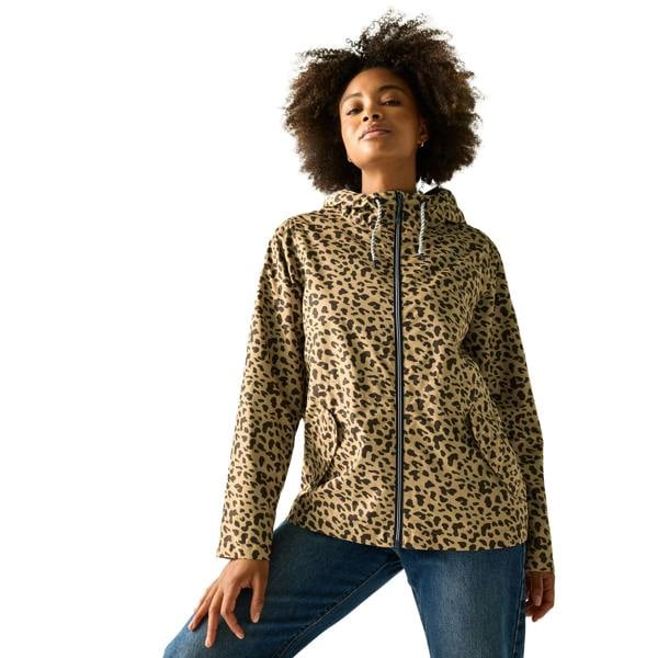 Regatta Womens/Ladies Bayletta Leopard Print Waterproof Jacket - Multicoloured