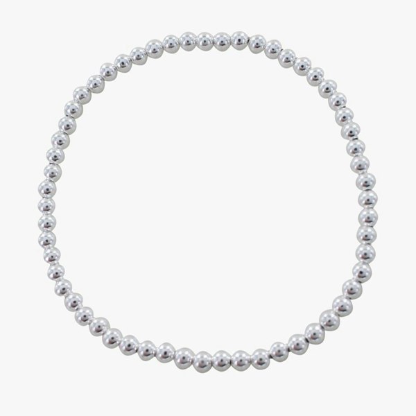 Sterling Silver Beaded Bracelet - Reeves & Reeves