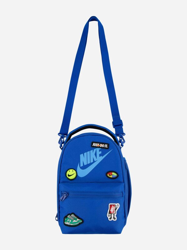 Nike Kids Logo Patch Lunch Tote Bag in Blue (27cm)