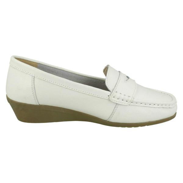 Down to Earth Ladies Down To Earth Leather Loafers F90064