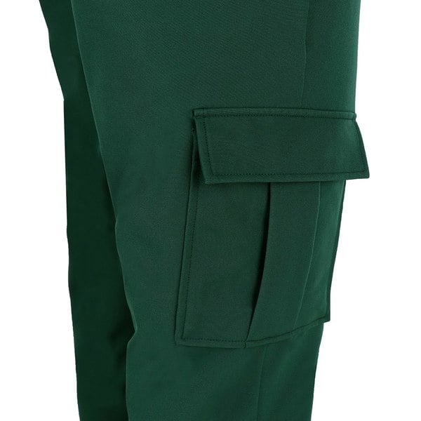 David WeJ Drawstring Trousers with Cargo Pockets - Green