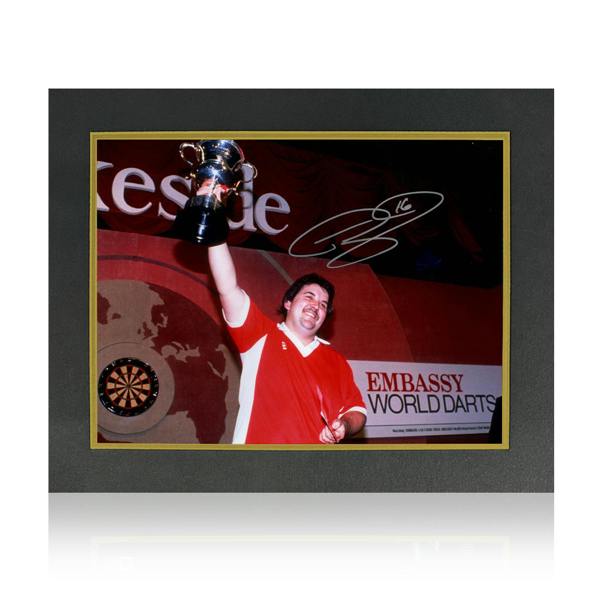 Phil Taylor Signed Image Deluxe Mount