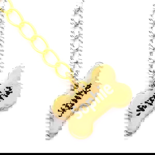 English Bulldog Gold Necklace - Personalised - MYLEE London