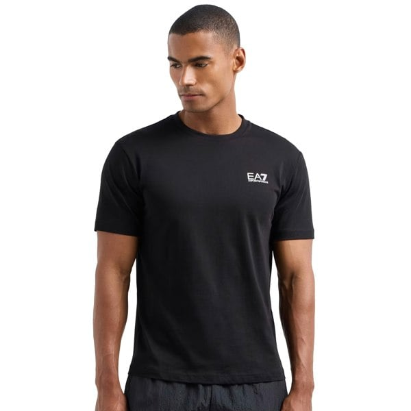 Emporio Armani EA7 EA7 Emporio Armani Pima Cotton Identity T-Shirt Black