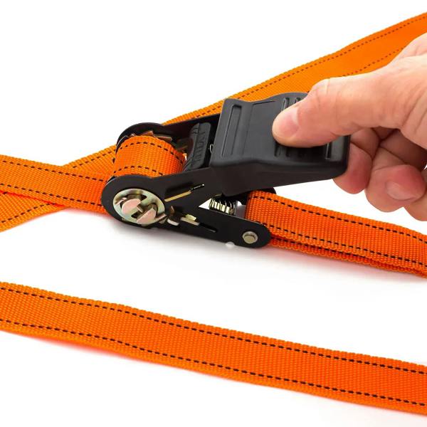 Ratchet Tie Down Straps for Securing Loads 25mm x 5m - Pack of 2