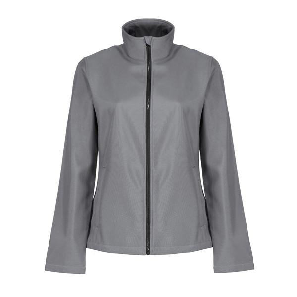 Regatta Professional Womens/Ladies Printable Soft Shell Jacket - Rock Grey/Black - 
