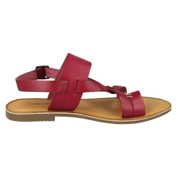 Leather Collection Ladies Leather Collection Toe Loop Sandals F00127