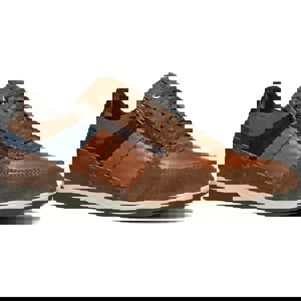 Geox U RENAN B SNEAKERS Unisex - Brown/Navy