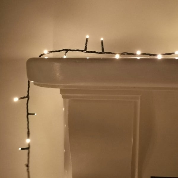 Samuel Alexander 1000 LED 25m Indoor Outdoor Christmas Multi Function Mains Operated String Lights with Timer in in Warm White