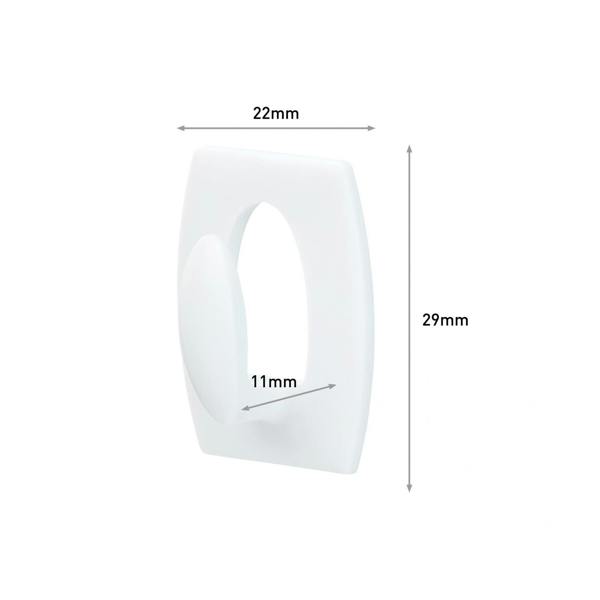 Command White Mini Hooks - Multi Colour - 