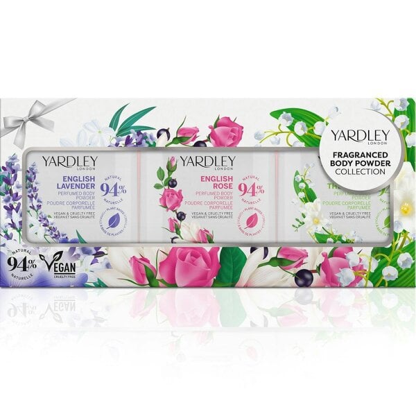 Yardley Mini Fragranced Body Powder Gift Set For Women - 3 X 50g