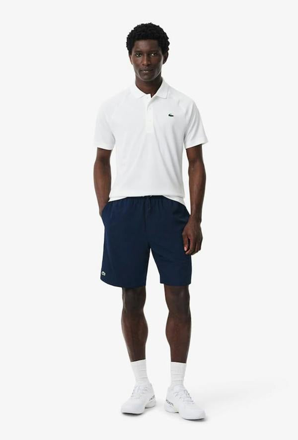 Lacoste Lightweight Diamond Taffeta Sport Shorts - Navy