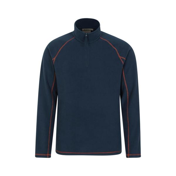 Mountain Warehouse Mens Ashbourne II Half Zip Fleece Top - Navy - 