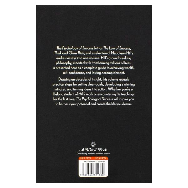 Hardback - The Psychology of Success: includes Bestsellers Think and Grow Rich and The Law of Success by Napoleon Hill -Training the Mind
