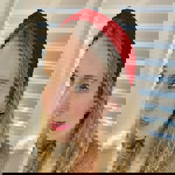 Red Headband Velvet Headband Knot Hair Band Hair Down