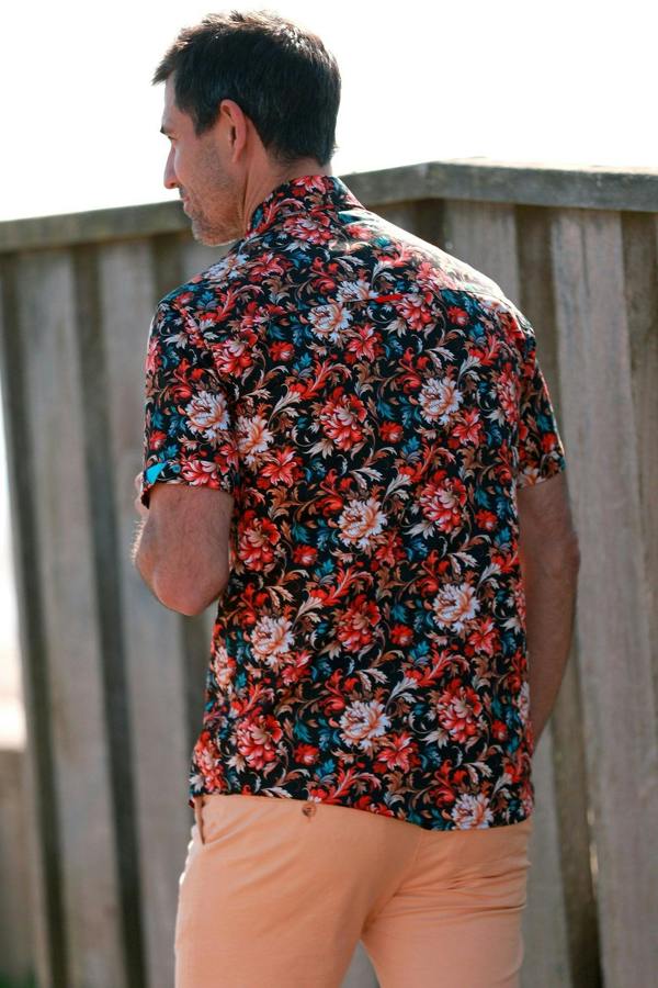 BAROQUE BLOOM SHORT SLEEVE SHIRT – Premium Men's Patterned Shirt by Claudio Lugli | Bold Design, Tailored Fit, Best Printed Shirts