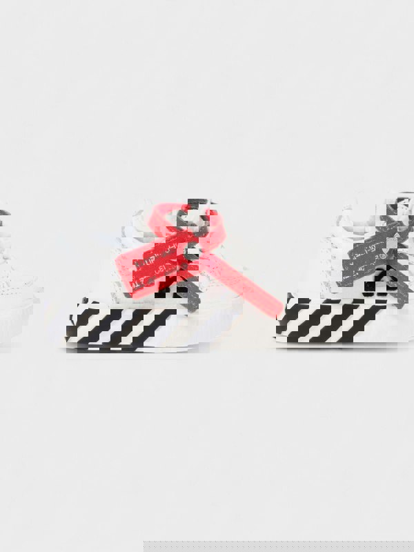 Off - White Boys Low Strap Vulcanized Calf Leather White Black - Supplied FashionOff White